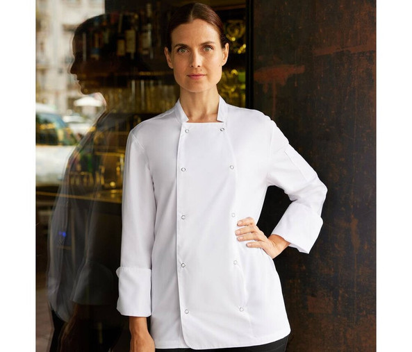 VELILLA V5206 - VESTE DE CUISINIER ML AVEC BOUTONS PRESSION