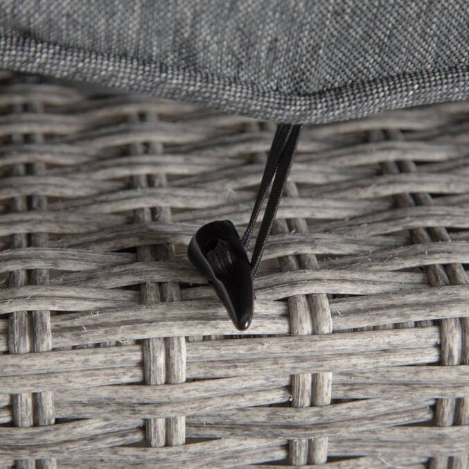 Pouf de jardin carré POLYNÉSIA Havane