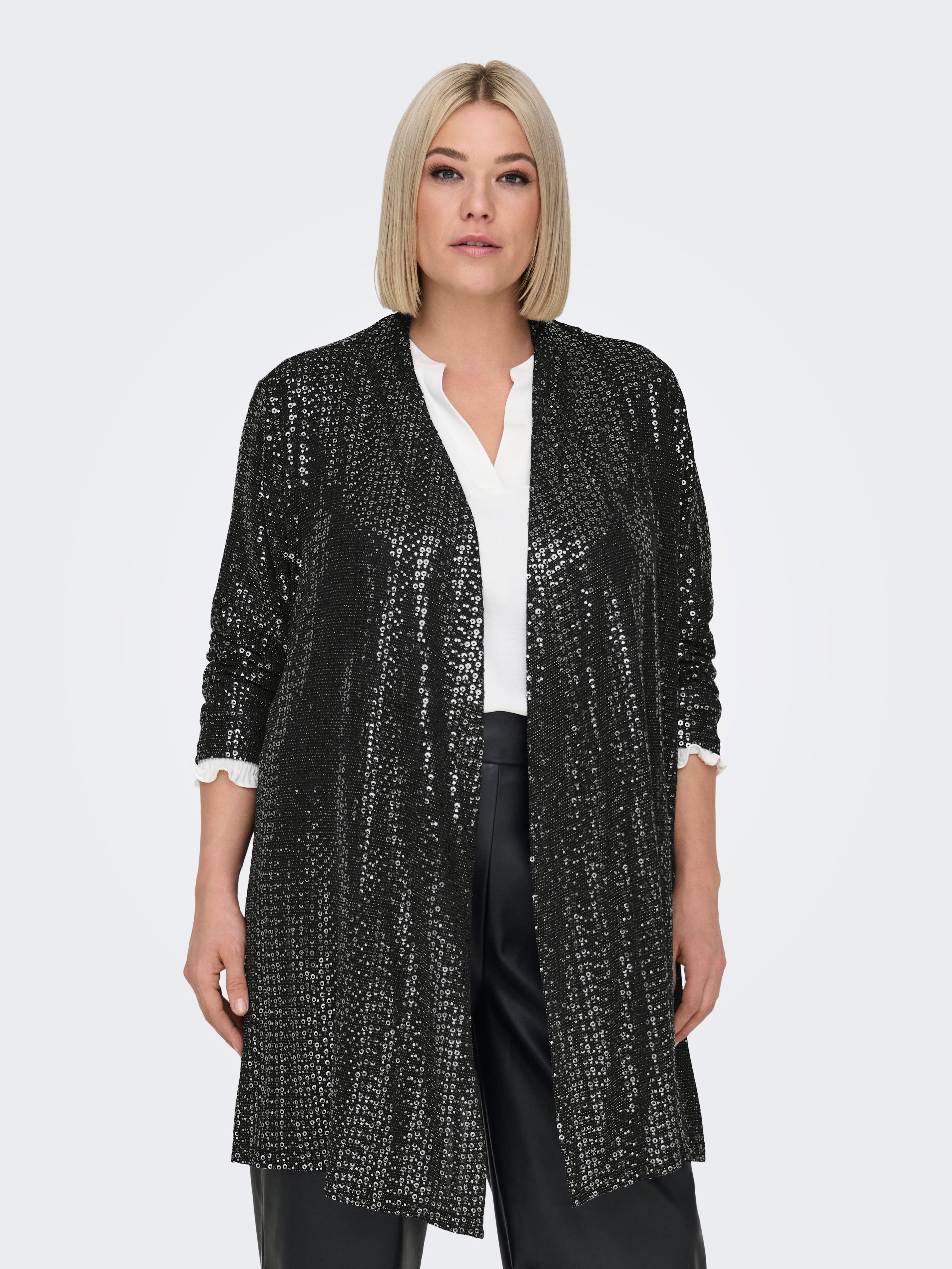 CARLOLINA Strickjacke Black
