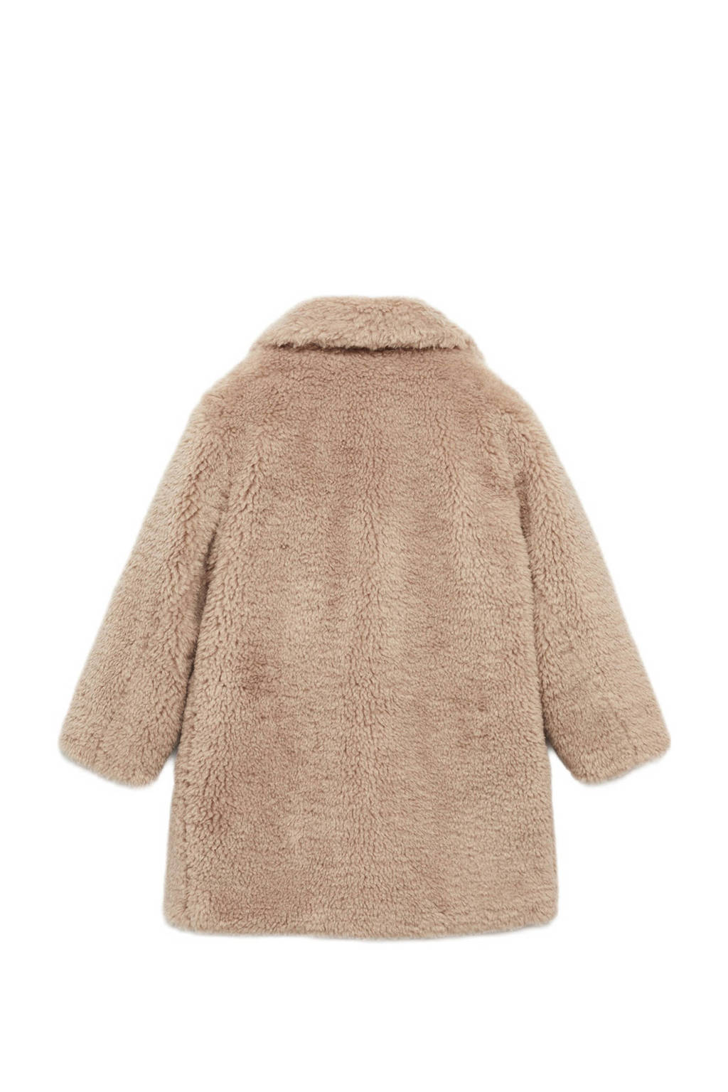 Mango Kids imitatiebont winterjas lichtbruin