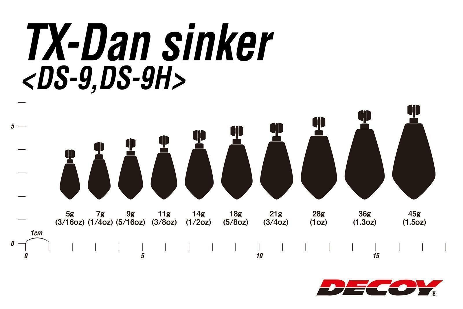 DECOY TX-DAN Sinker Heavy DS-9H (18g)