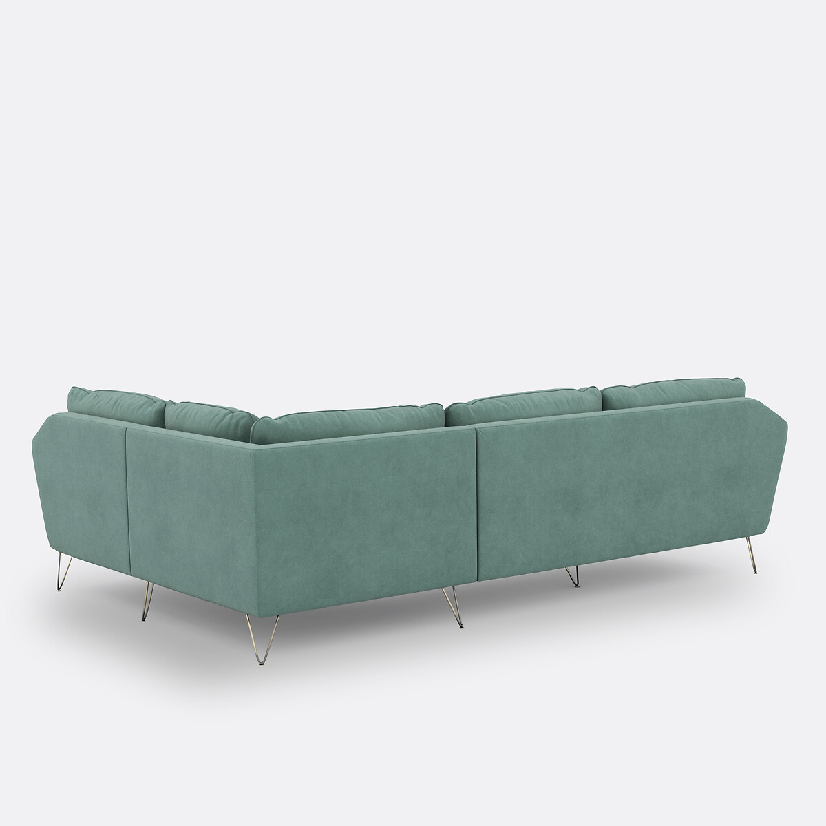 LA REDOUTE INTERIEURS<br>Sofá de canto XL em veludo, Topim