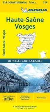 Haute-Saône Vosges - Michelin Local Map 314