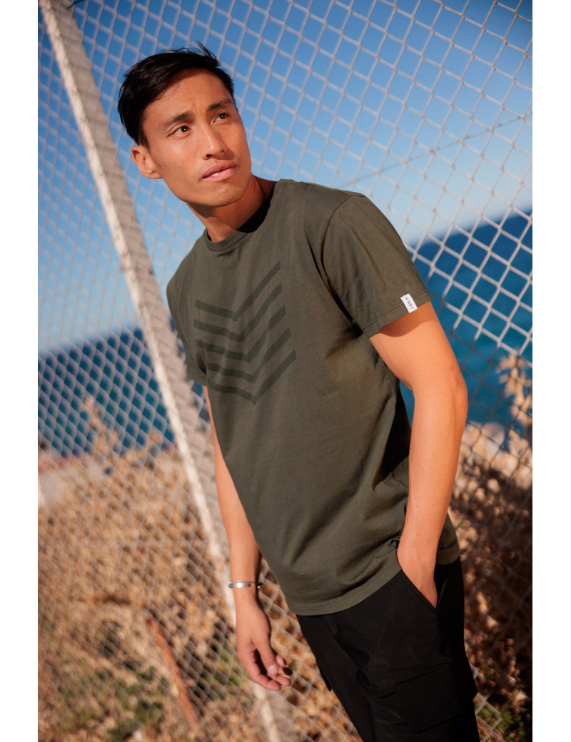 HBT BASICS | HAILEY T-SHIRT  DYE WASHED KAKI