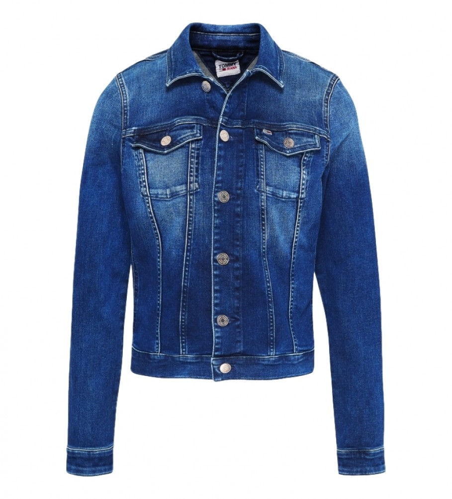 Jaqueta Tommy Jeans Slim Trucker Nnmbs Denim