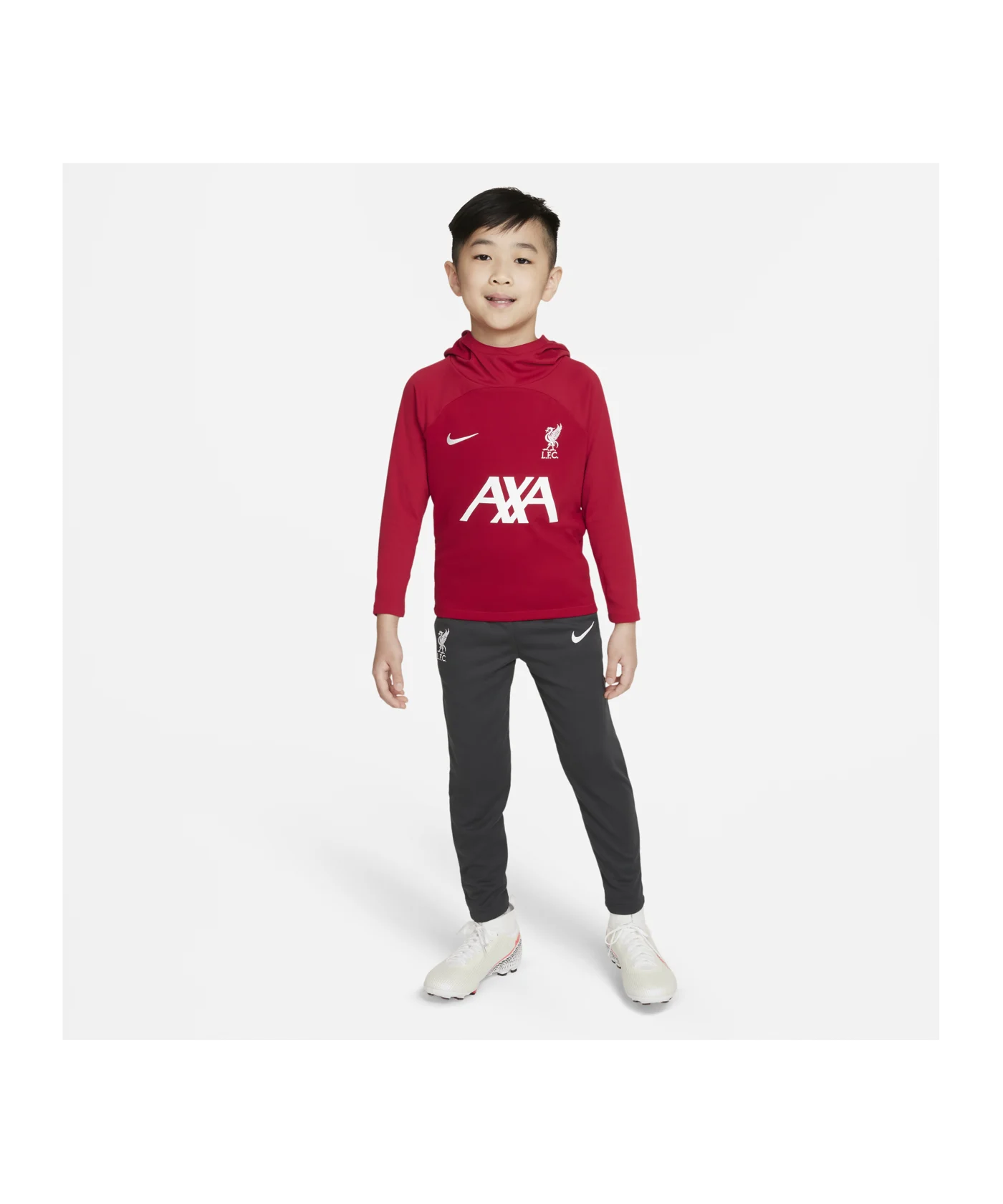 Nike FC Liverpool Academy Hoody Kids Rot F688