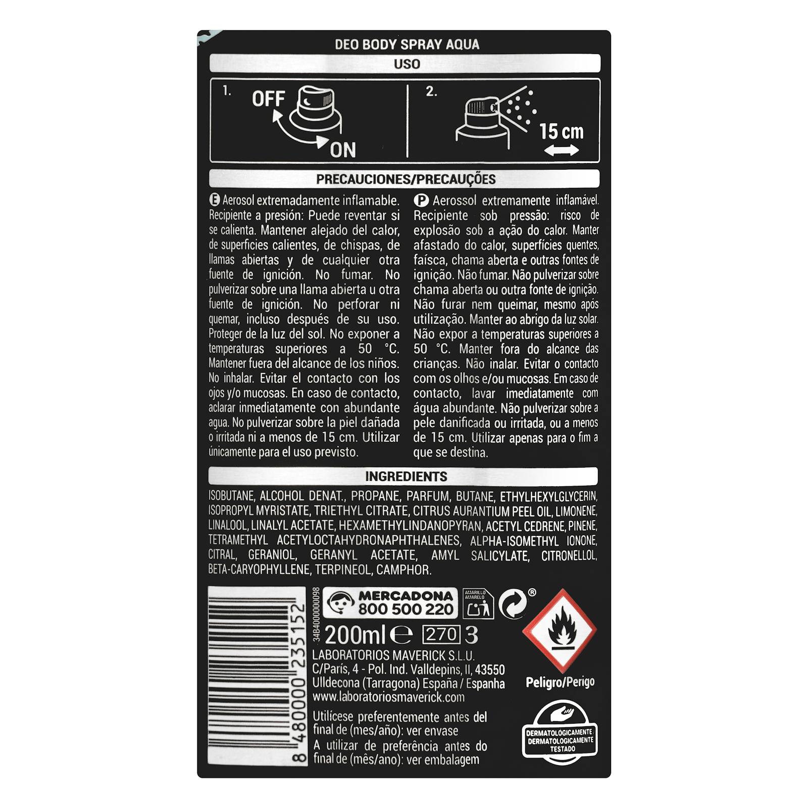 Déodorant aqua anti-taches Deliplus