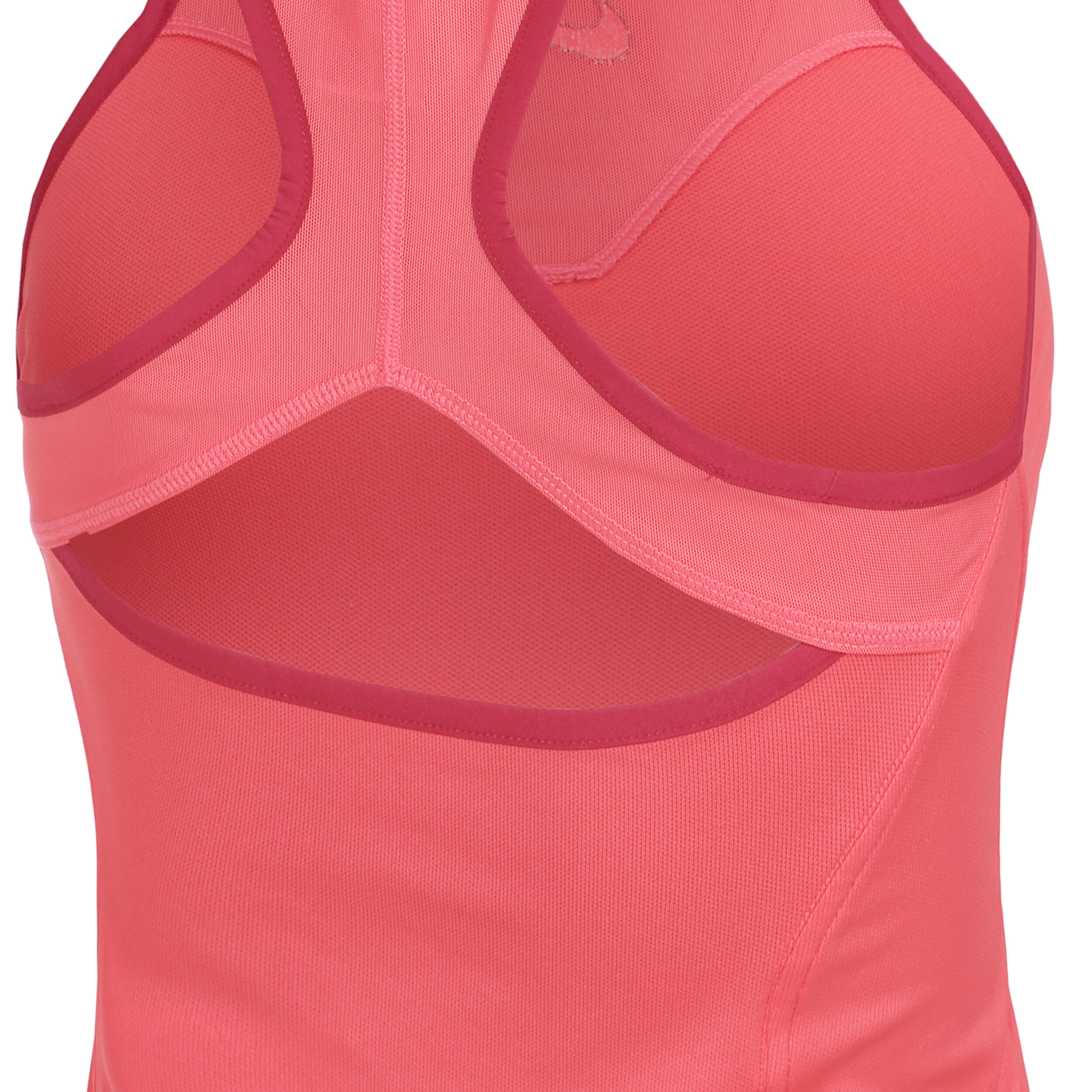 Nike Dri-Fit Court Slam Solid Débardeur Tank Top Femmes - Corail , Rouge Foncé