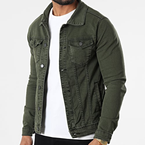 Veste Jean Skinny Fit FR9316 Vert Kaki