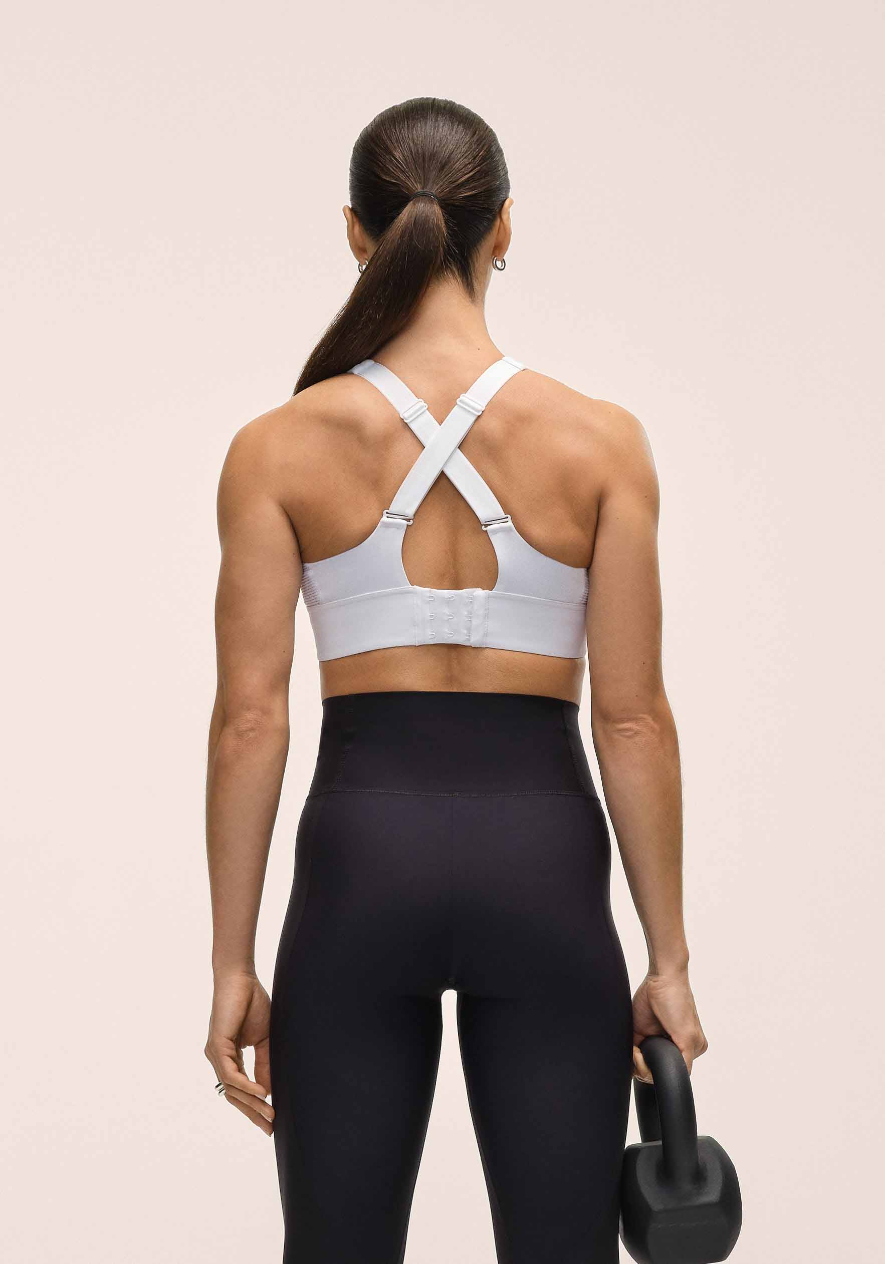 Iconic Adjustable Sports Bra White