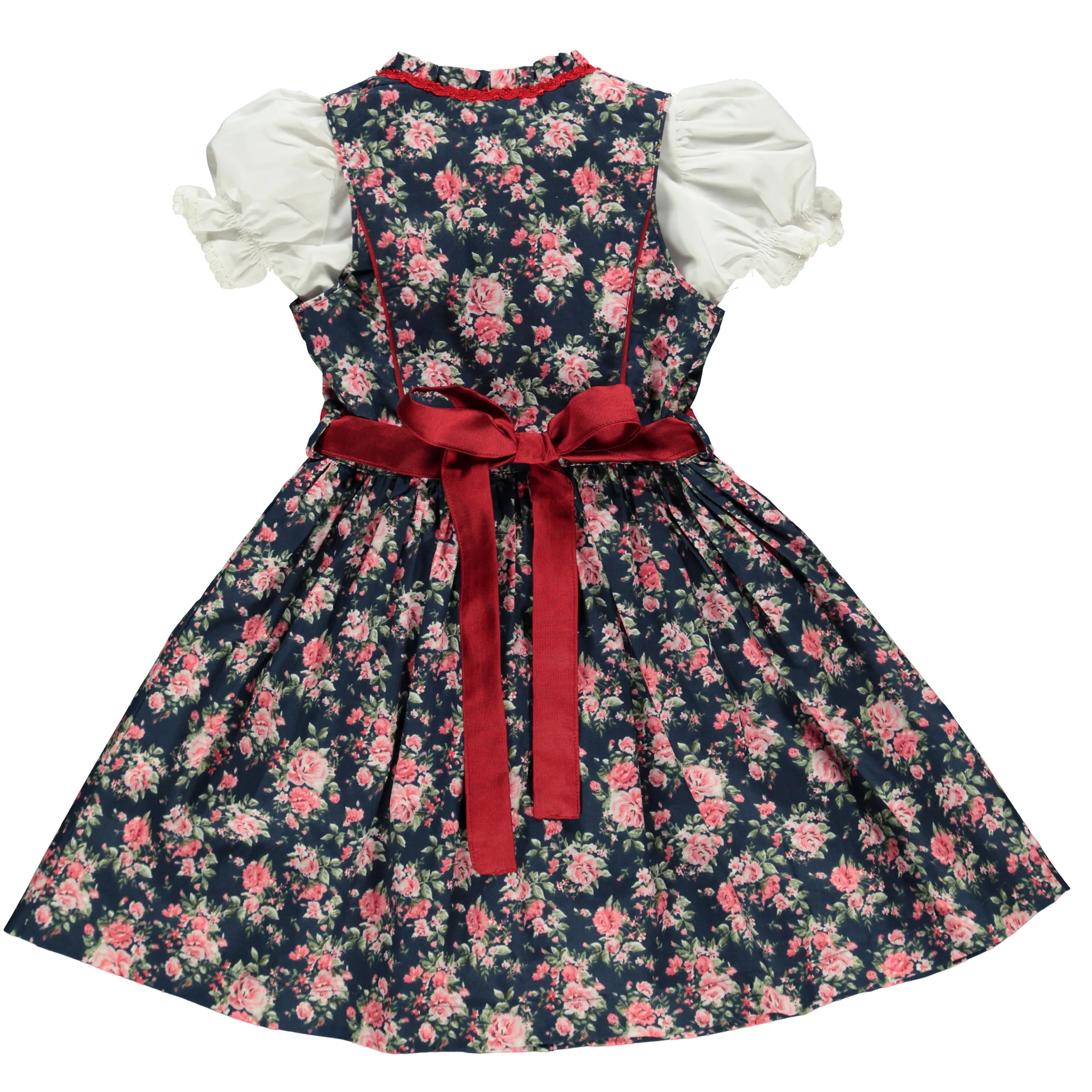 Mädchen Dirndl bestehend aus Bluse, Kleid und Schürze