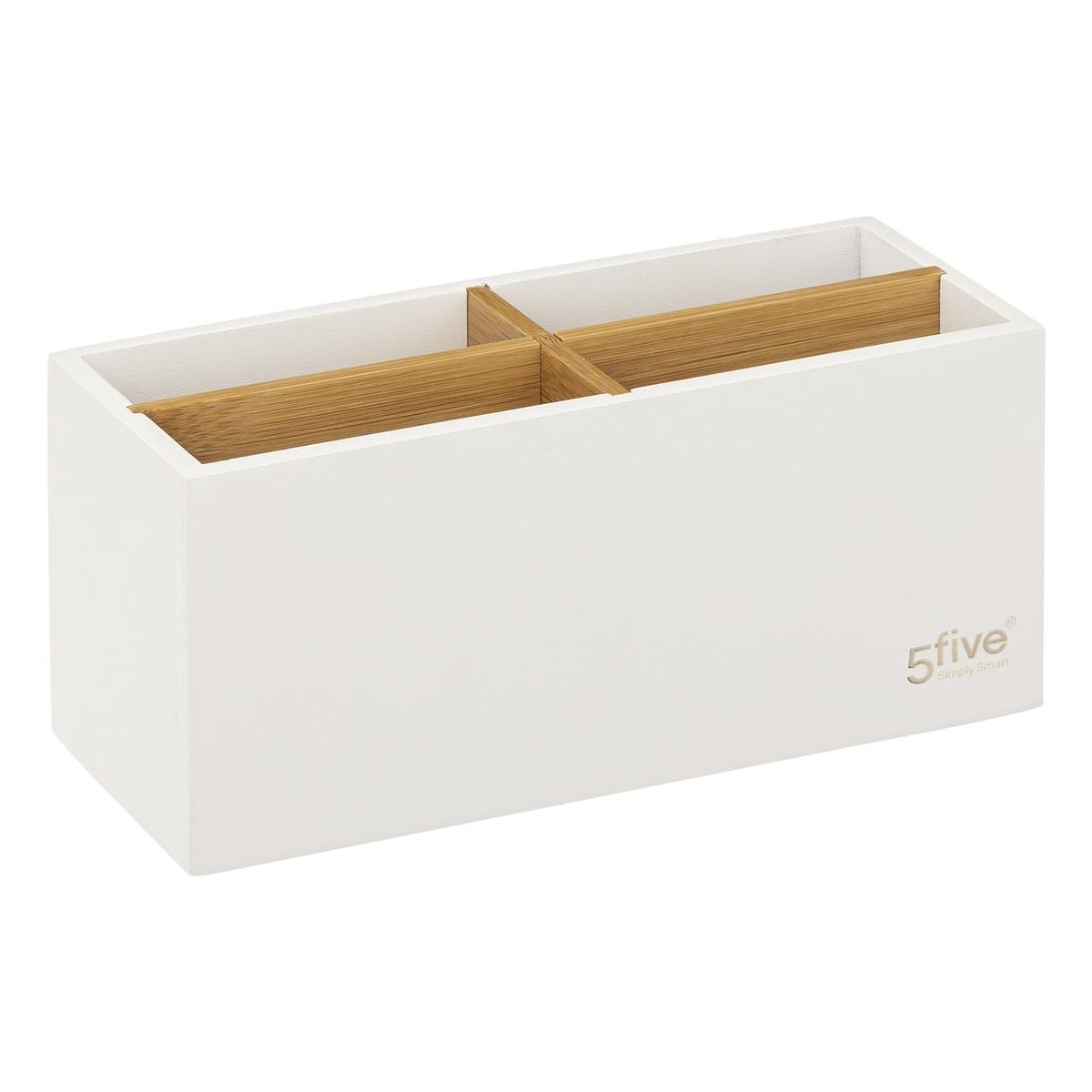 ORGANISEUR 4 COMPARTIMENTS BLANC NATUREO