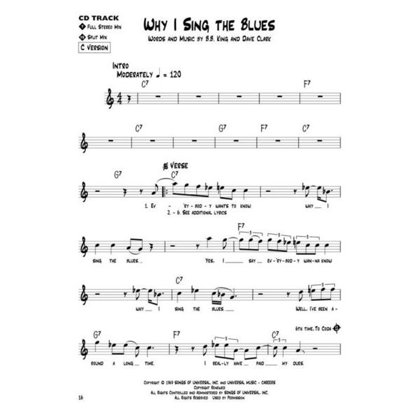 Hal Leonard Blues Play-Along B.B. King