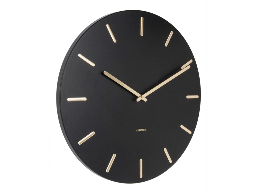 Karlsson Charm Wandklok Ã 45 cm - Zwart