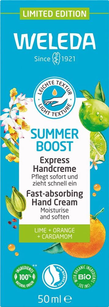 Weleda Handcreme Creme express Summer Boost Tb 50 ml