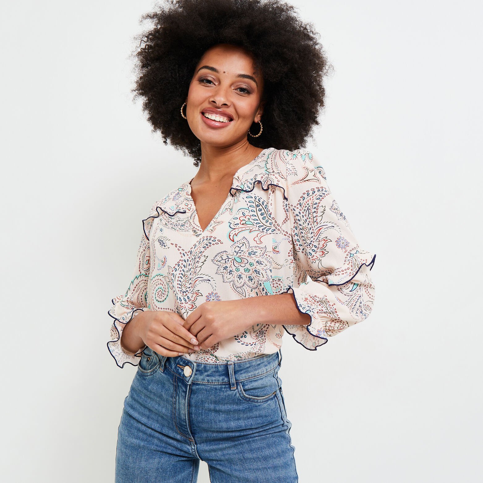 Blouse imprimée femme