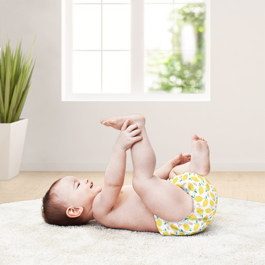 Couche lavable tout-en-un Miosolo – Doux Citron