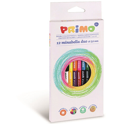 Primo minabella dubbele kleurpotloden - 12st