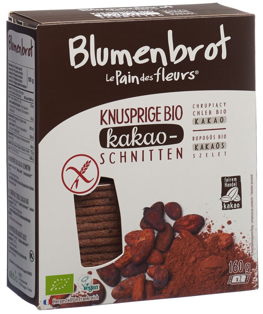 LE PAIN DES FLEURS Knusprige Schnitten<br>160 g, Kakao