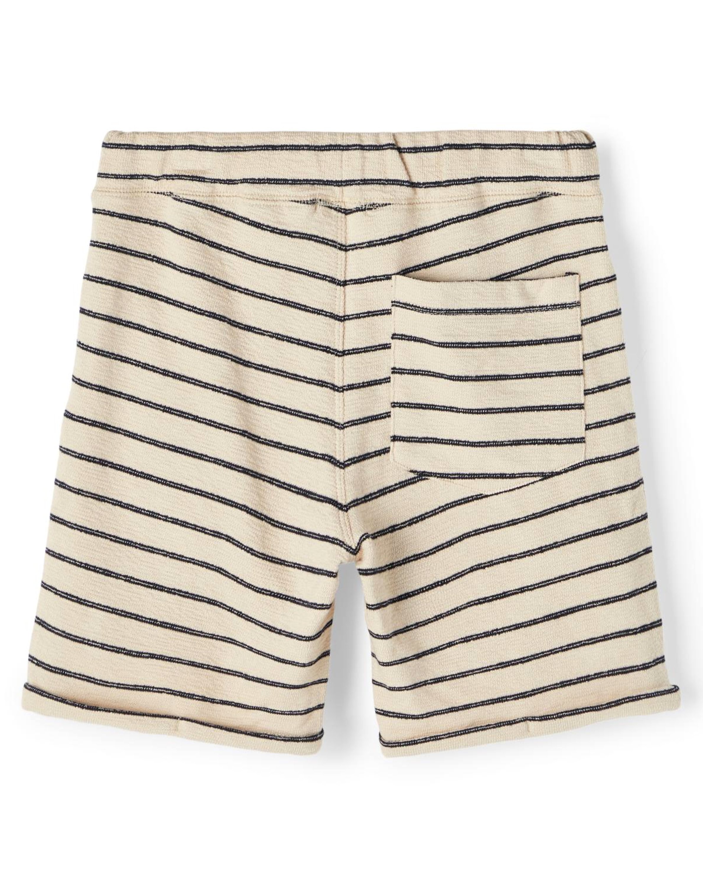 Sweat-Shorts NKMDUKKA gestreift in oatmeal