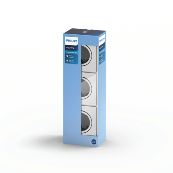Philips Donegal inbouwspot vierkant nikkel 230V