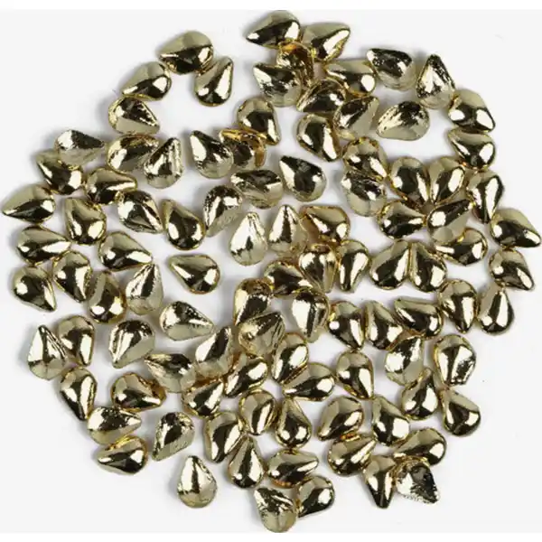 766 Goldene Teardrops Klein