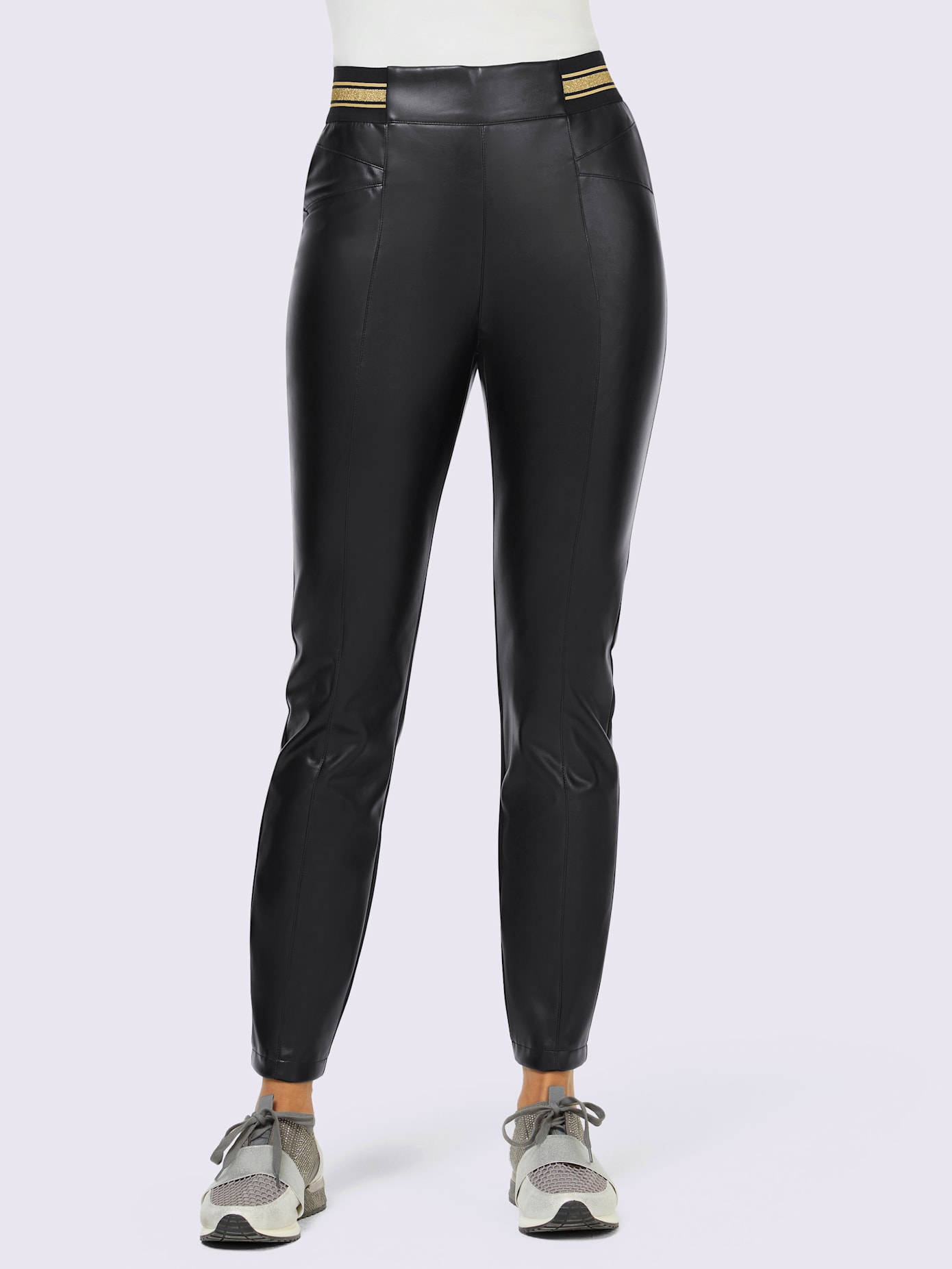 Pantalon en imitation cuir imitation cuir souple