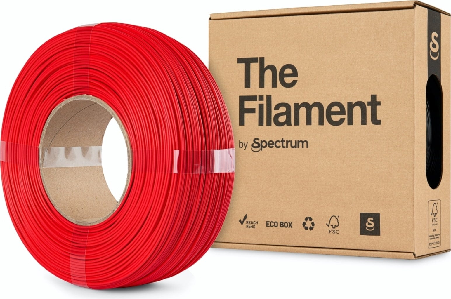 The Filament  ReFill PLA HS Fire Red, 1,75 mm / 1000 g    Kosteneffizientes High Speed PLA ohne Spule in Fire Red
