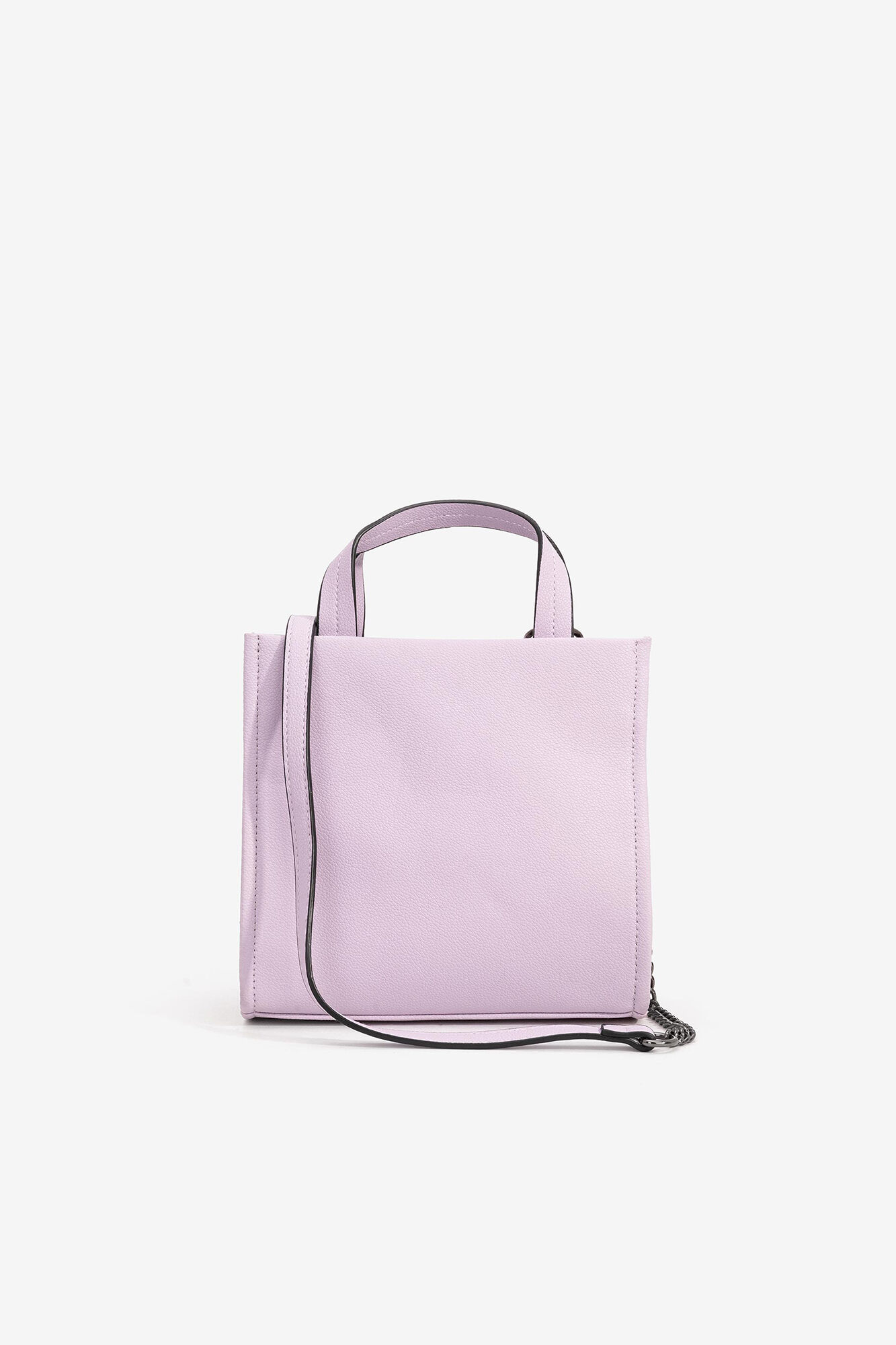 Bolsa urbana rosa contrastante