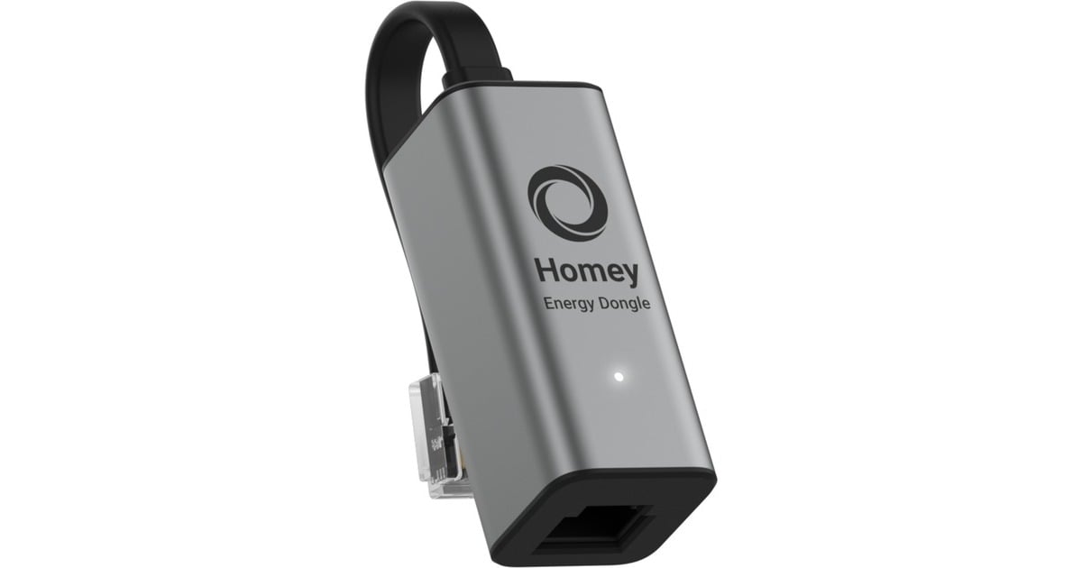 HomeyEnergy Dongle energiebesparing  (Grijs, P1, USB-C, Wi-Fi 6, Bluetooth 5 LE)