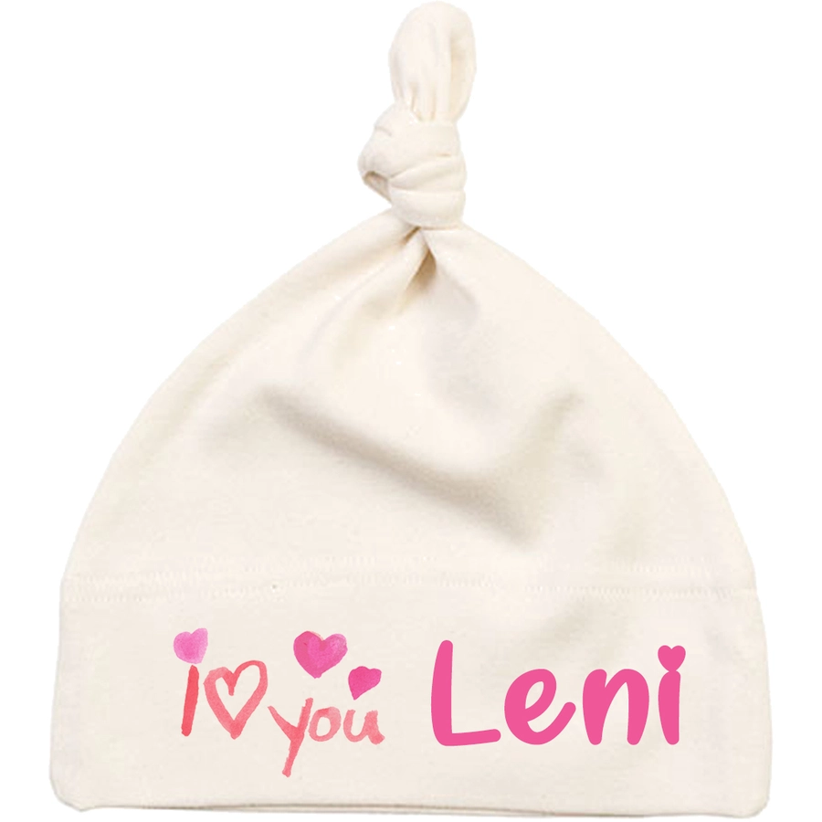 Schnullireich Geschenkset mit Namen I Love You (6-18 Mon) Mädchen Rosa