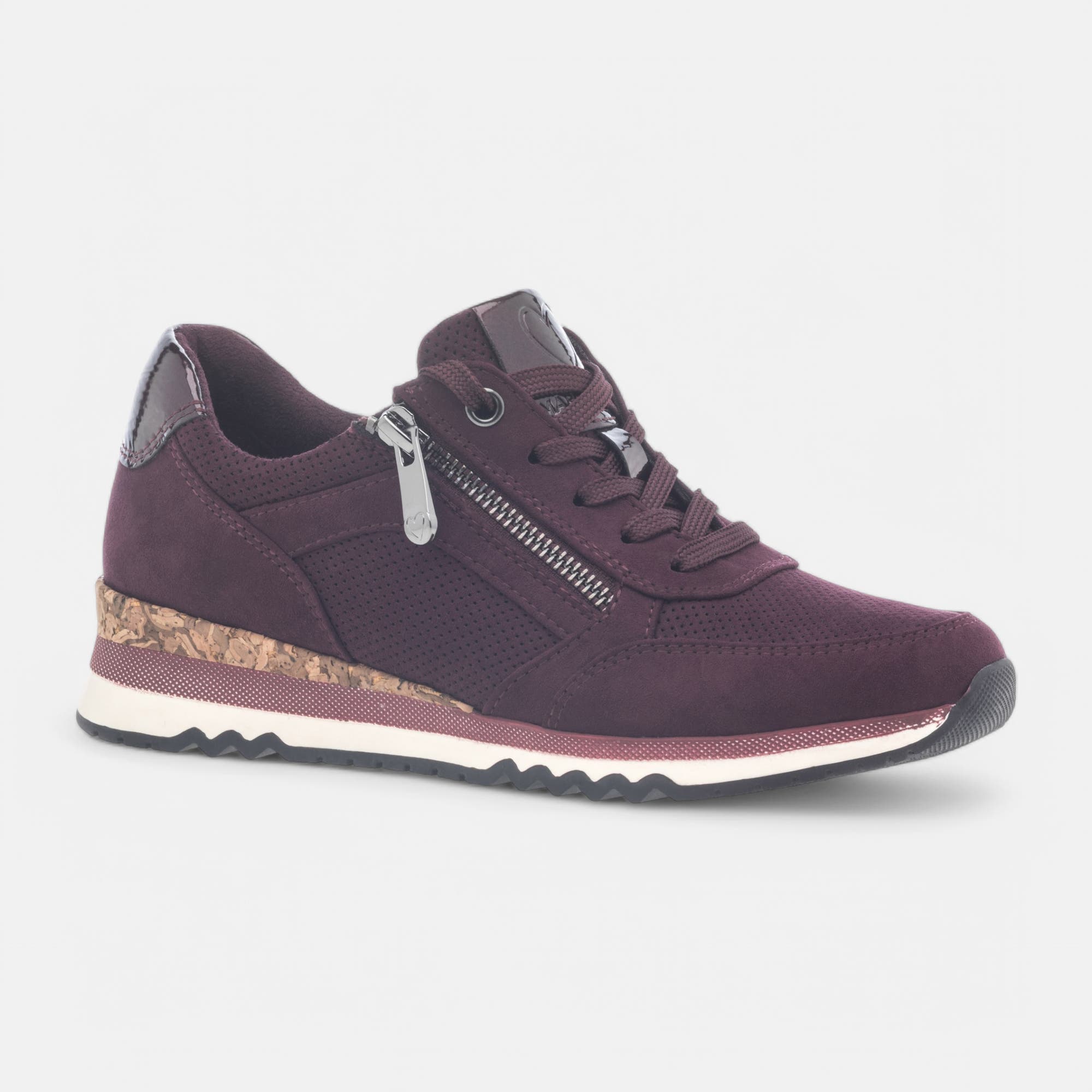 Baskets basses Femme bordeaux