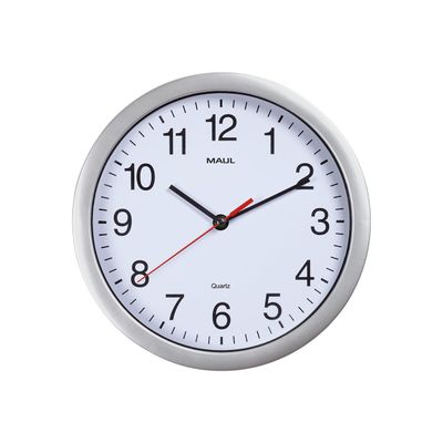 MaulRun - Horloge - mécanisme quartz - 25 cm - blanc argenté