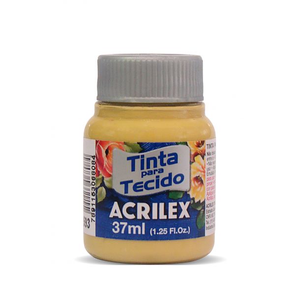 Acrilex Tinta Tecido Fosca 04140/593 Mostarda 37 ml