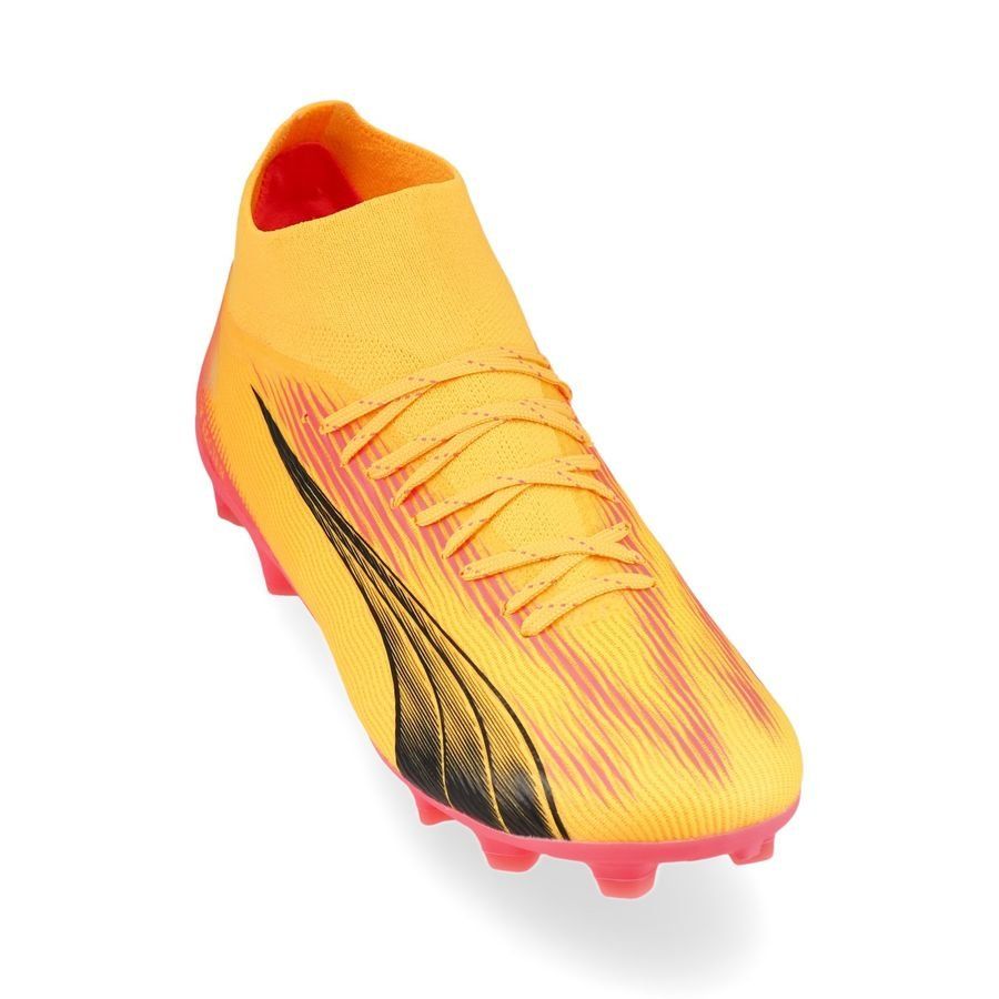 PUMA Ultra Pro FG/AG Forever Faster - Sun Stream/Noir/Crépuscule Enfant