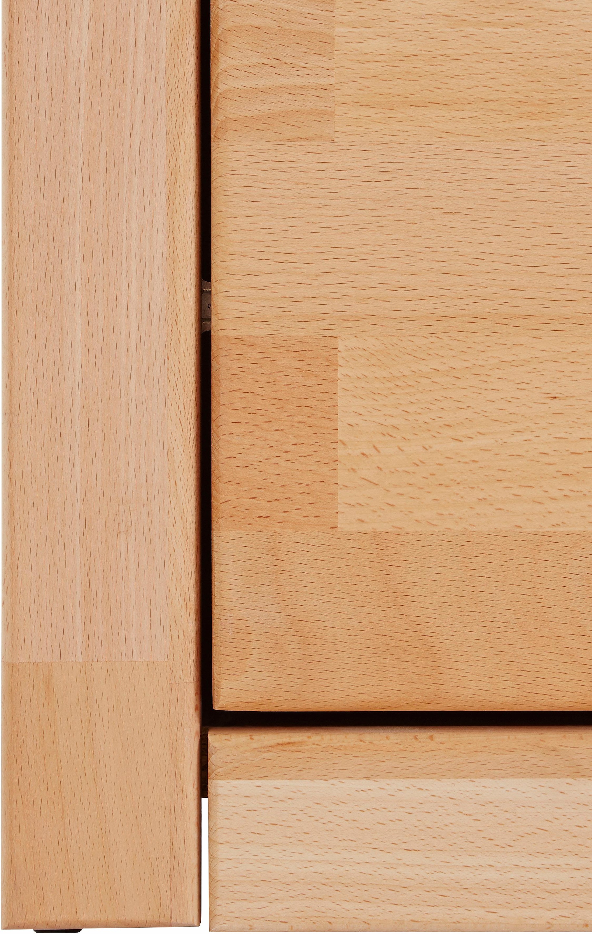 Home affaire Sideboard »Ribe,180cm breit, Fronten Massivholz,7 Fächer« Holz massiv, Holzwerkstoff, Metall Griffe,2Türen,3Schubladen