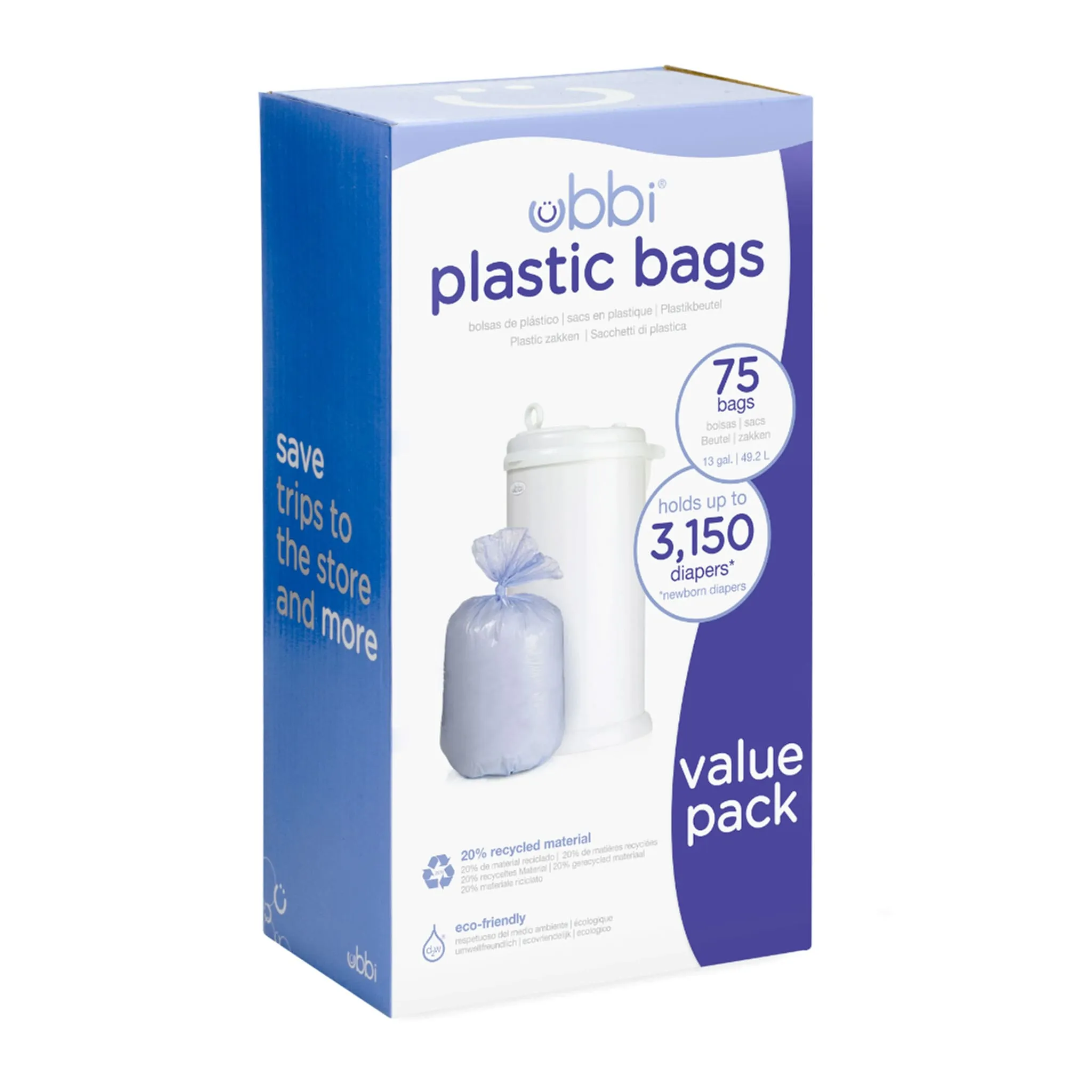 Ubbi Sacs 3 Paquets Pour Poubelle Ubbi