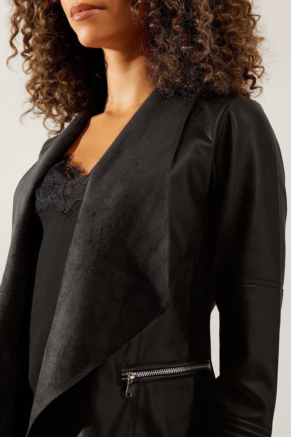 Wallis Veste Cascade en synthétique Noir