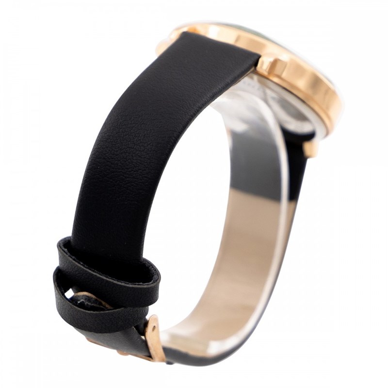 Montre Femme M. JOHN bracelet Cuir Noir