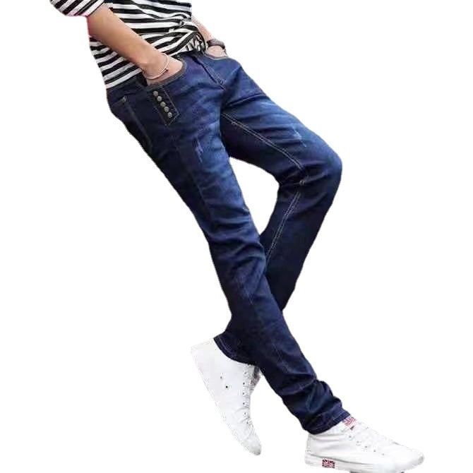 Urtishia - Hoge taille effen jeans