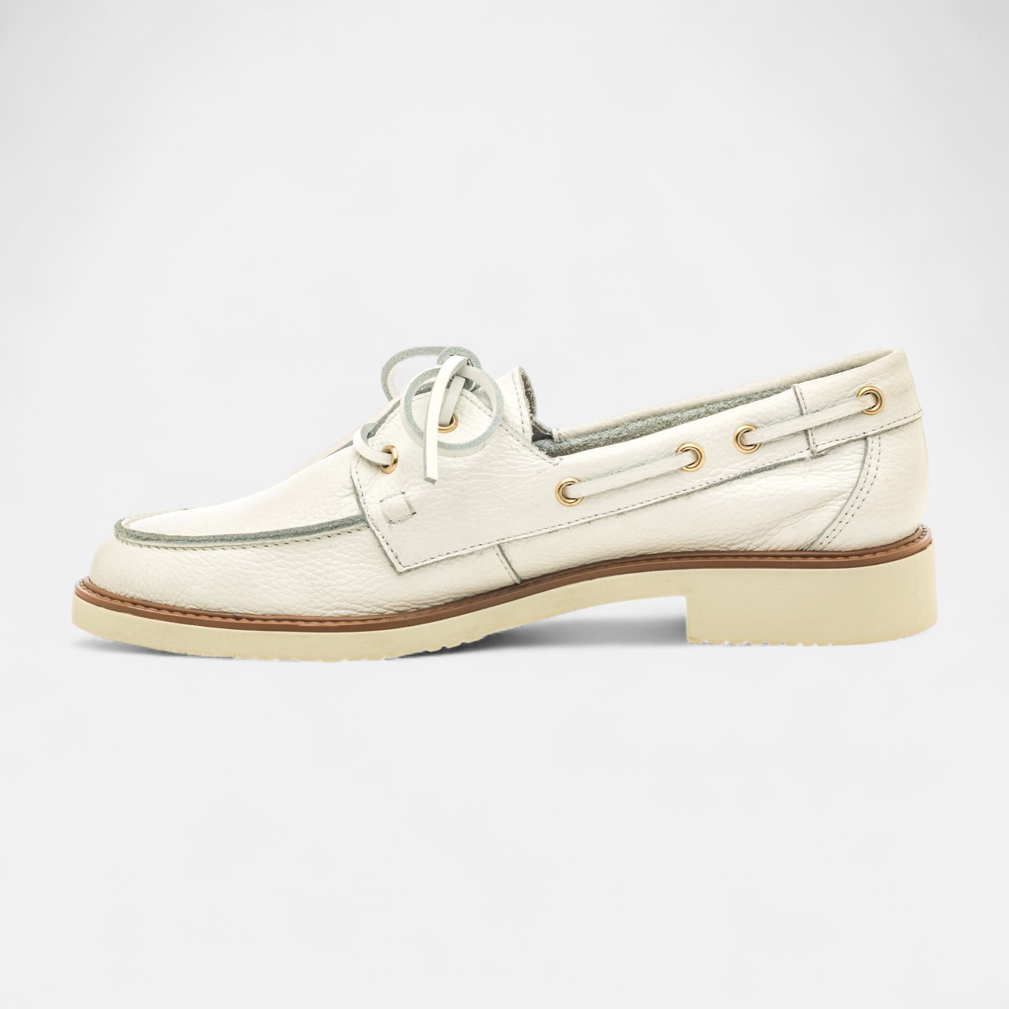 Mocassins Femme en cuir blanc