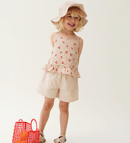 Liewood Solhat - Amelia - Stripe Tuscany Rose/Creme De La Creme