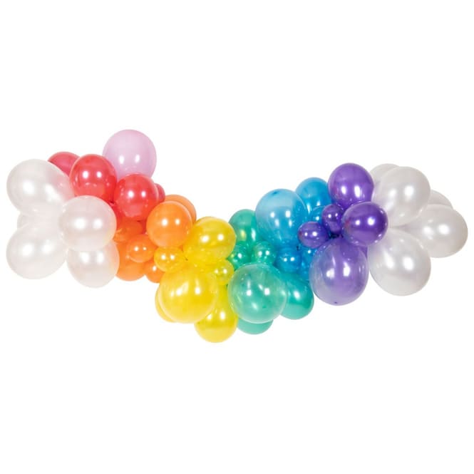Ballongirlande - Regenbogen - 67 Luftballons