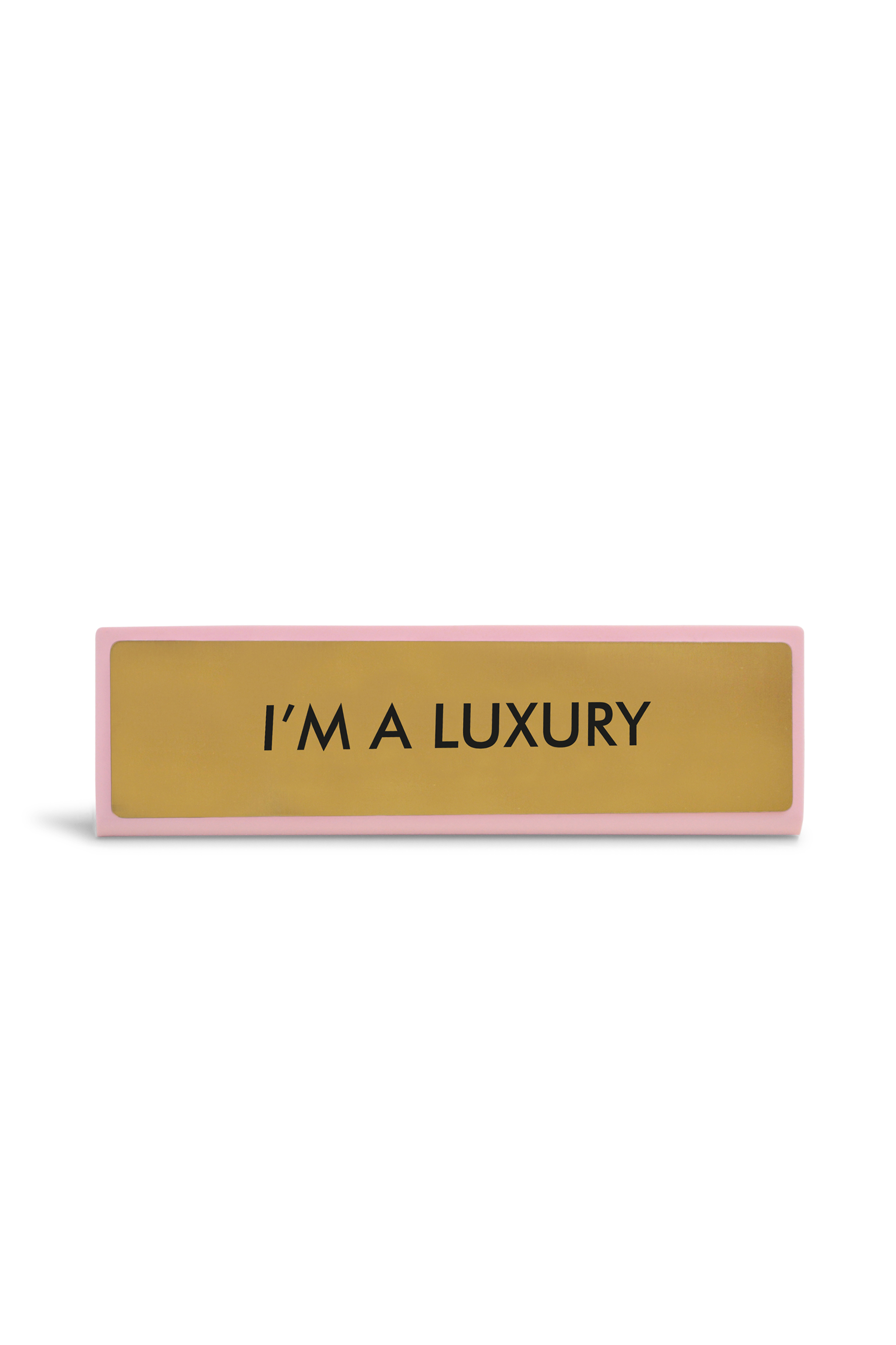 FLAMINGO CANDLES Plaque de bureau I'M A LUXURY Jaune