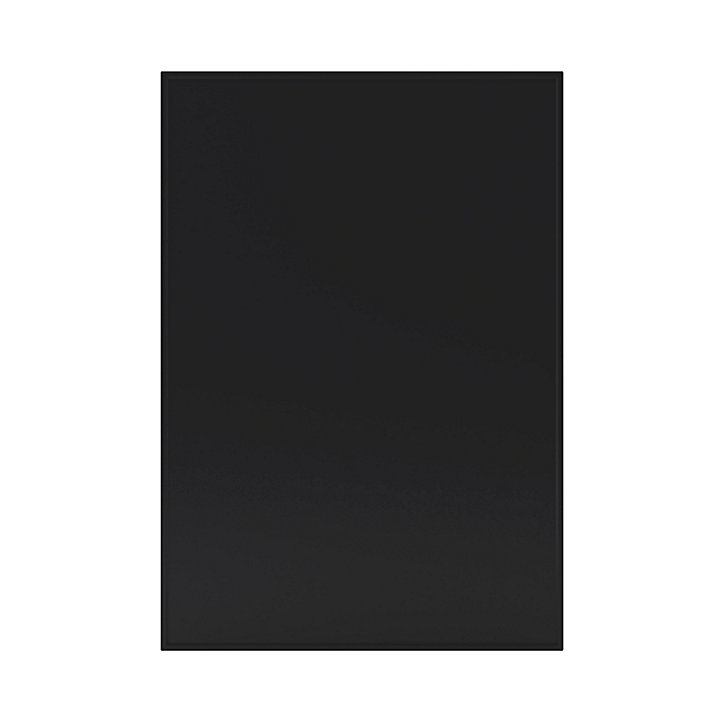Porte de meuble de cuisine Pasilla noir mat l. 50 cm x H. 72 cm GoodHome