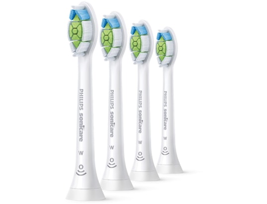 PHILIPS - Brossette 4 têtes de brosses Optimal White Sonicare Blanche