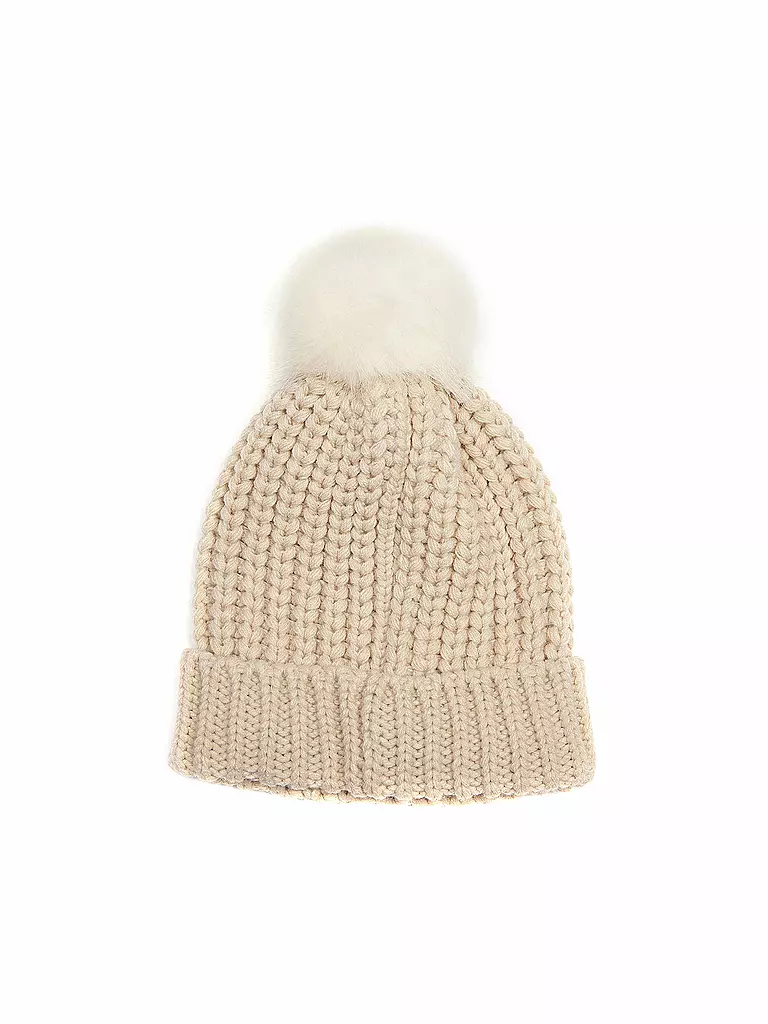 BARBOUR Mütze - Haube SALTBURN creme