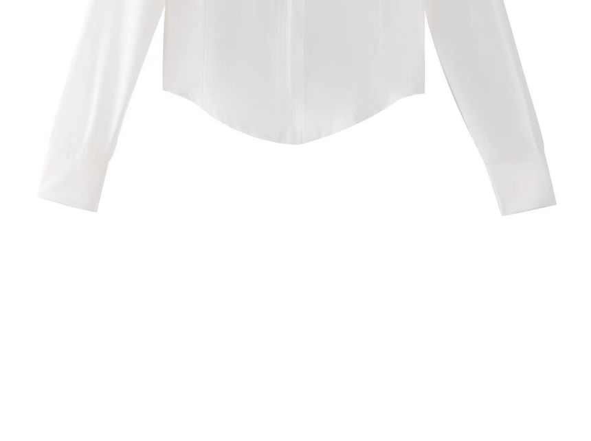 SUGARUS - Effen cropped jack met rits / joggingbroek met hoge taille