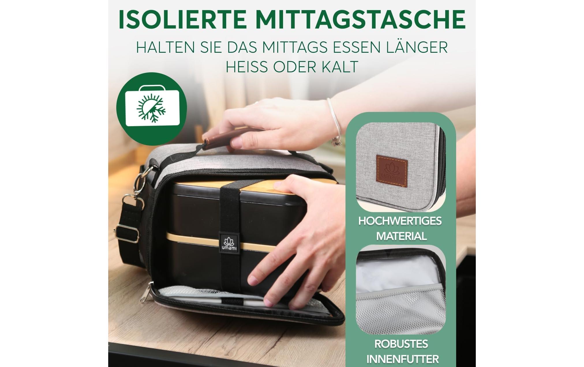 Lunchbox Thermocase GrayDie isolierte Lunchbox mit ergonomischem Griff