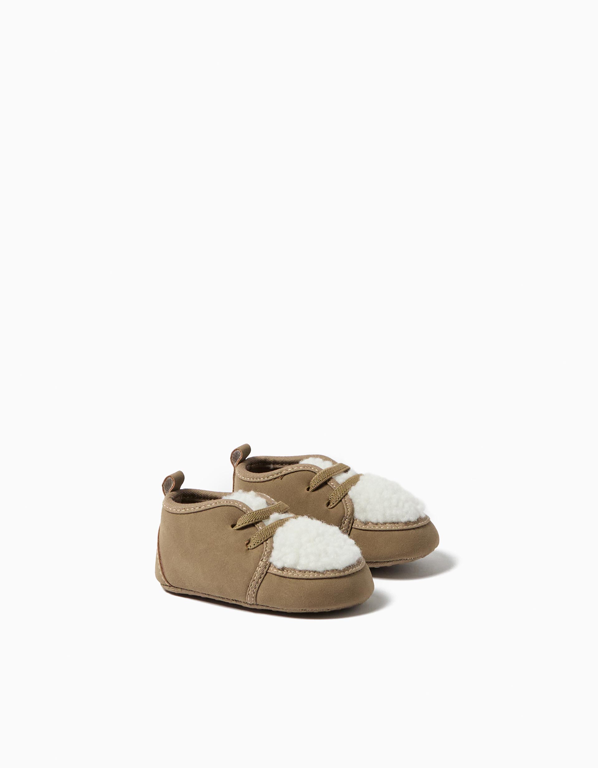 Botas, Recém-Nascido, Bege